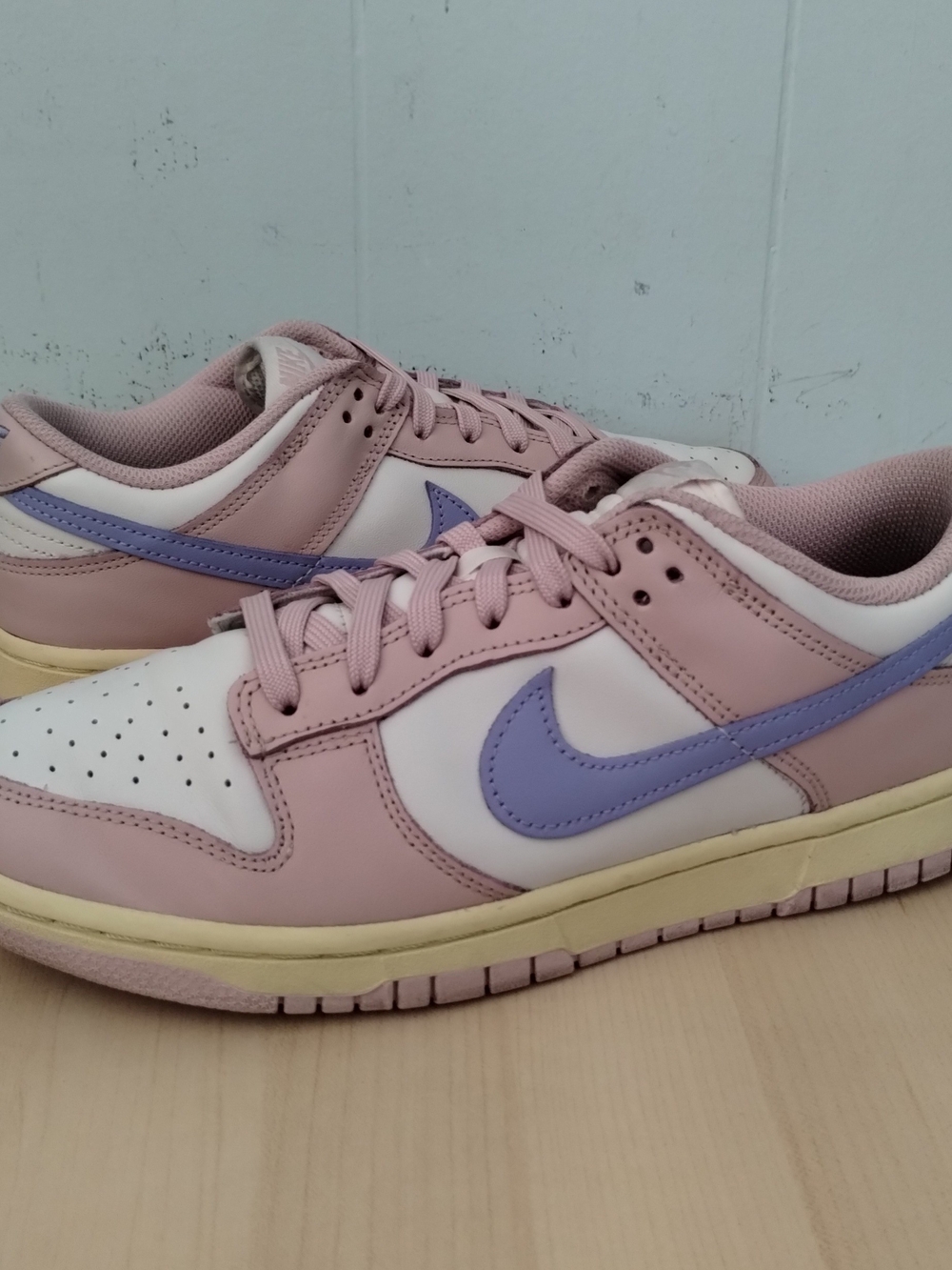 Women's Dunk Low Pink Oxford Sneakers Retro Purple Swoosh